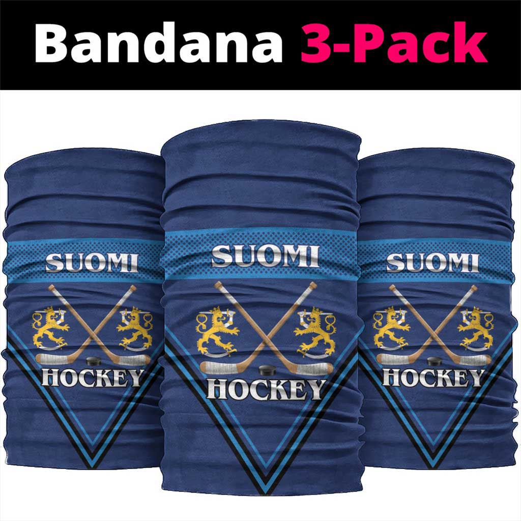 Finland Hockey Neck Gaiter Suomi Lion Ice Pride 2026 Blue Version