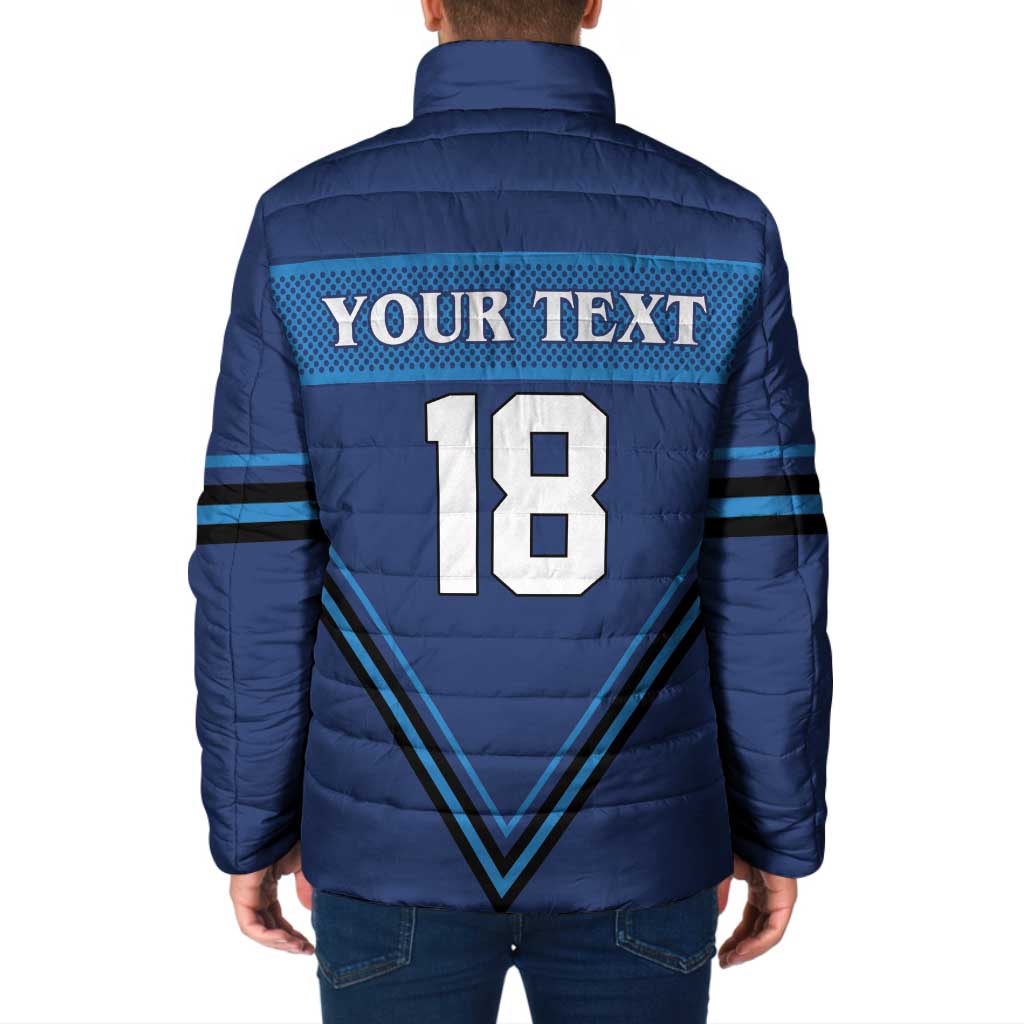 Finland Hockey Custom Padded Jacket Suomi Lion Ice Pride 2026 Blue Version