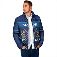 Finland Hockey Custom Padded Jacket Suomi Lion Ice Pride 2026 Blue Version