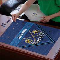 Finland Hockey Puzzle Suomi Lion Ice Pride 2026 Blue Version