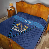 Finland Hockey Quilt Suomi Lion Ice Pride 2026 Blue Version