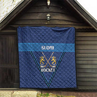 Finland Hockey Quilt Suomi Lion Ice Pride 2026 Blue Version