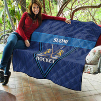 Finland Hockey Quilt Suomi Lion Ice Pride 2026 Blue Version
