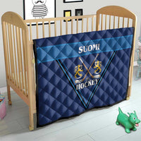 Finland Hockey Quilt Suomi Lion Ice Pride 2026 Blue Version