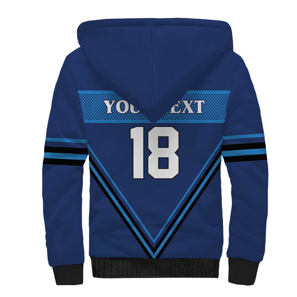 Finland Hockey Custom Sherpa Hoodie Suomi Lion Ice Pride 2026 Blue Version