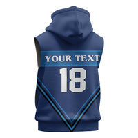 Finland Hockey Custom Sleeveless Hoodie Suomi Lion Ice Pride 2026 Blue Version