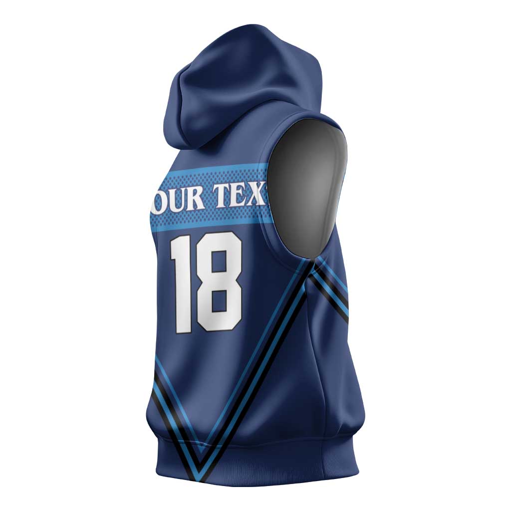 Finland Hockey Custom Sleeveless Hoodie Suomi Lion Ice Pride 2026 Blue Version