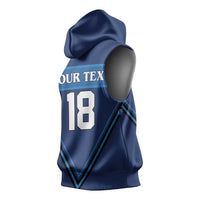 Finland Hockey Custom Sleeveless Hoodie Suomi Lion Ice Pride 2026 Blue Version