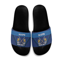 Finland Hockey Slide Sandals Suomi Lion Ice Pride 2026 Blue Version