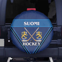 Finland Hockey Spare Tire Cover Suomi Lion Ice Pride 2026 Blue Version