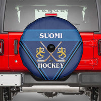 Finland Hockey Spare Tire Cover Suomi Lion Ice Pride 2026 Blue Version