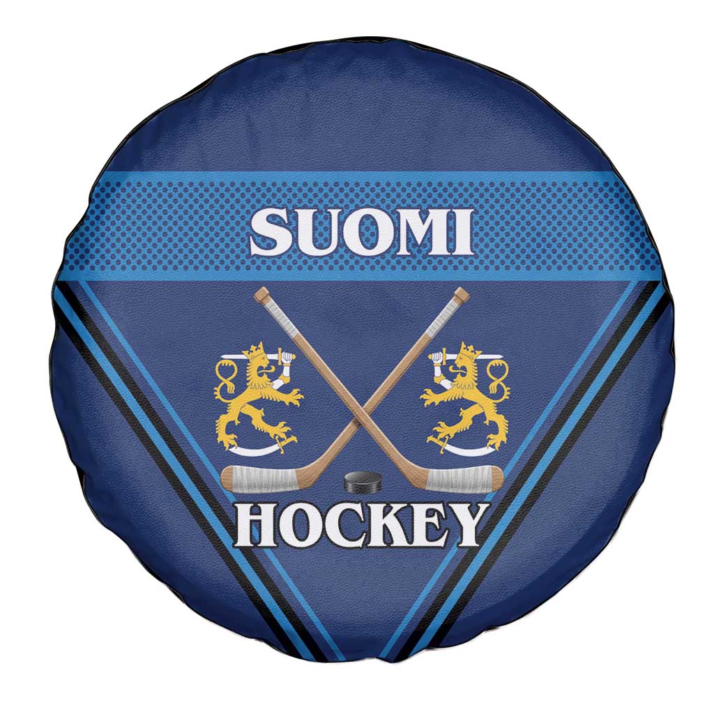 Finland Hockey Spare Tire Cover Suomi Lion Ice Pride 2026 Blue Version