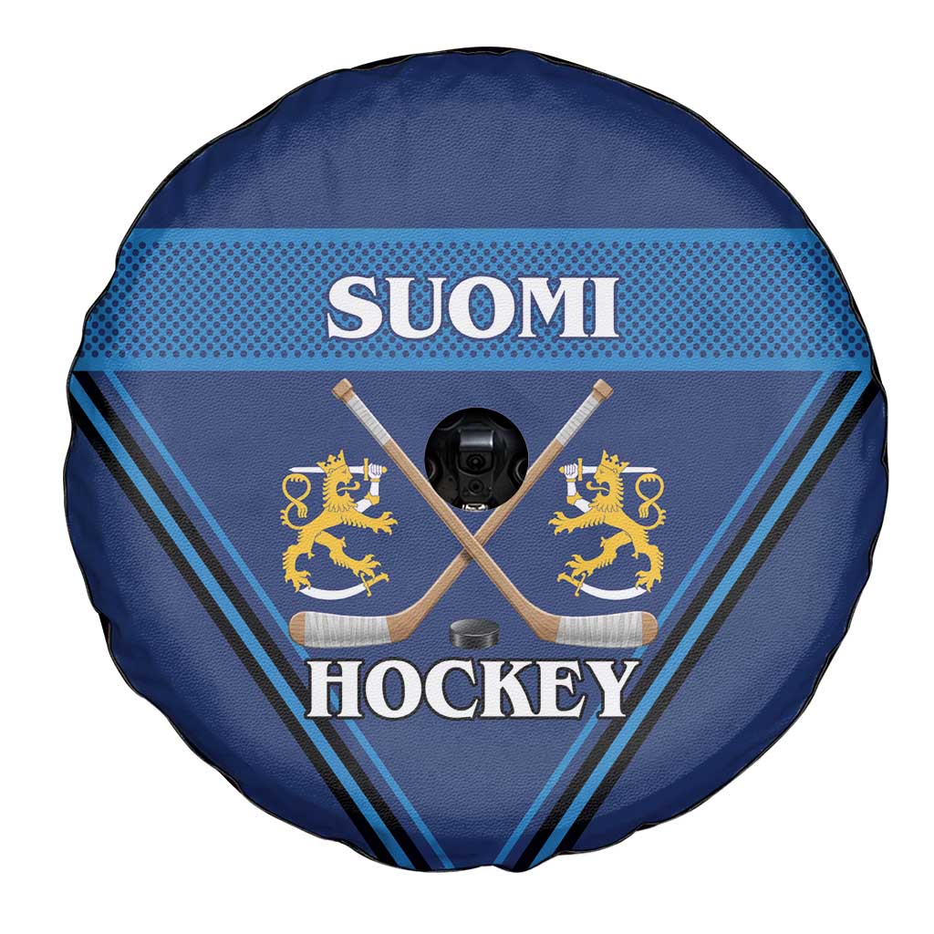 Finland Hockey Spare Tire Cover Suomi Lion Ice Pride 2026 Blue Version