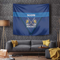Finland Hockey Tapestry Suomi Lion Ice Pride 2026 Blue Version