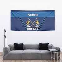 Finland Hockey Tapestry Suomi Lion Ice Pride 2026 Blue Version