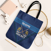 Finland Hockey Tote Bag Suomi Lion Ice Pride 2026 Blue Version