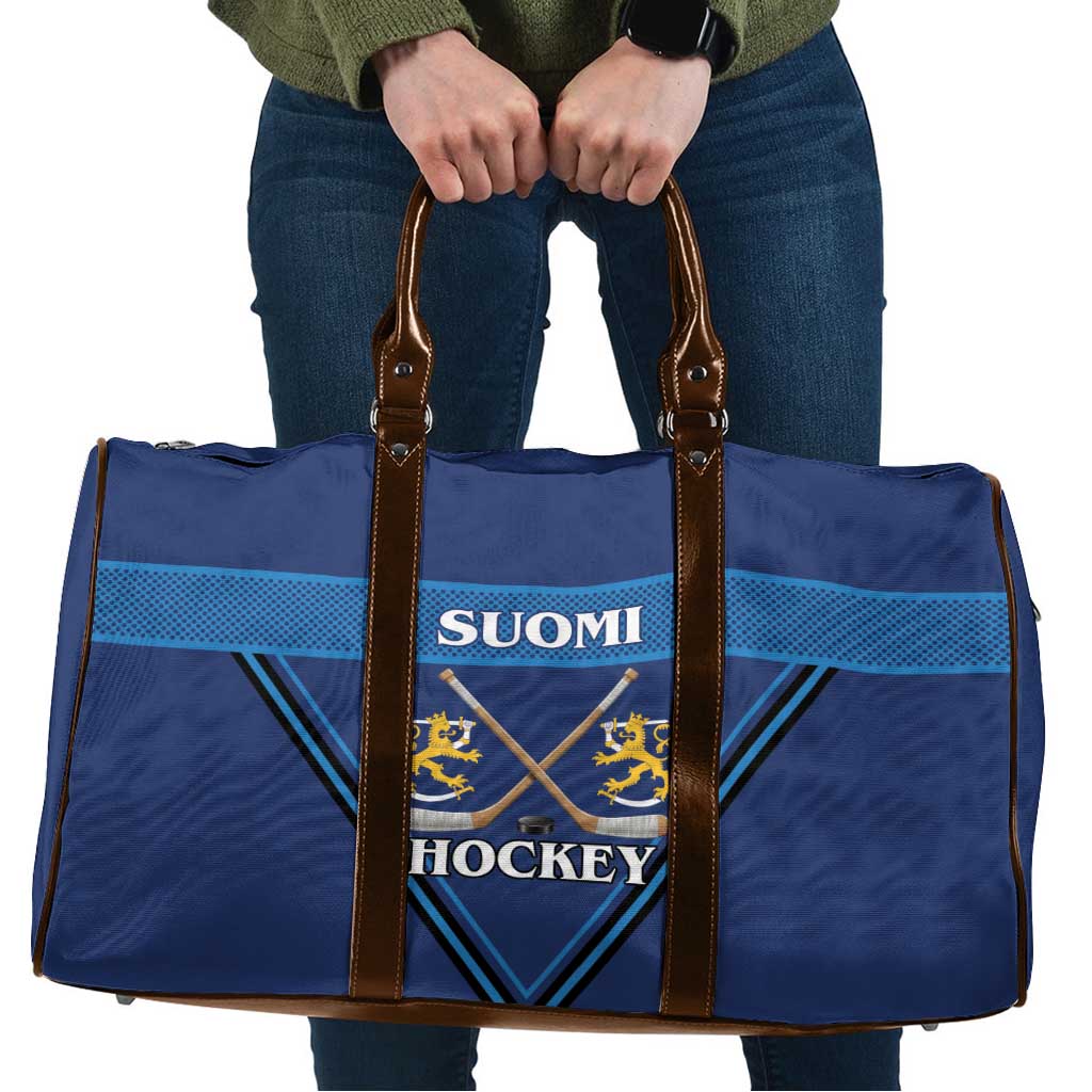Finland Hockey Travel Bag Suomi Lion Ice Pride 2026 Blue Version