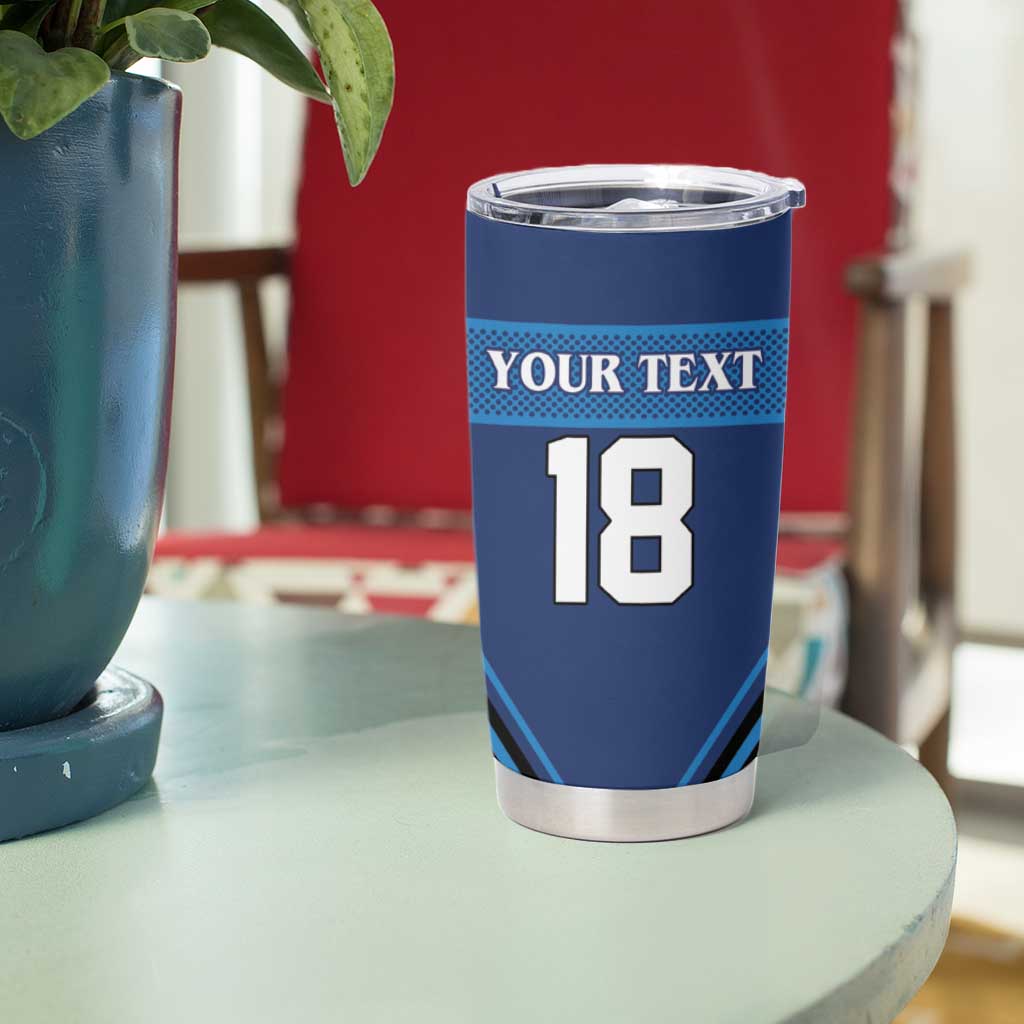 Finland Hockey Custom Tumbler Cup Suomi Lion Ice Pride 2026 Blue Version
