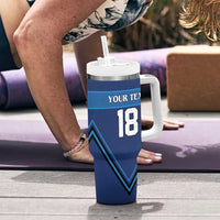 Finland Hockey Custom Tumbler With Handle Suomi Lion Ice Pride 2026 Blue Version