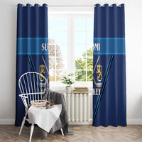 Finland Hockey Window Curtain Suomi Lion Ice Pride 2026 Blue Version