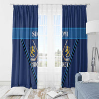 Finland Hockey Window Curtain Suomi Lion Ice Pride 2026 Blue Version