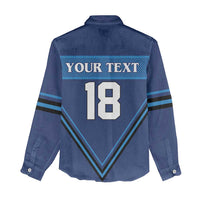 Finland Hockey Custom Women Casual Shirt Suomi Lion Ice Pride 2026 Blue Version