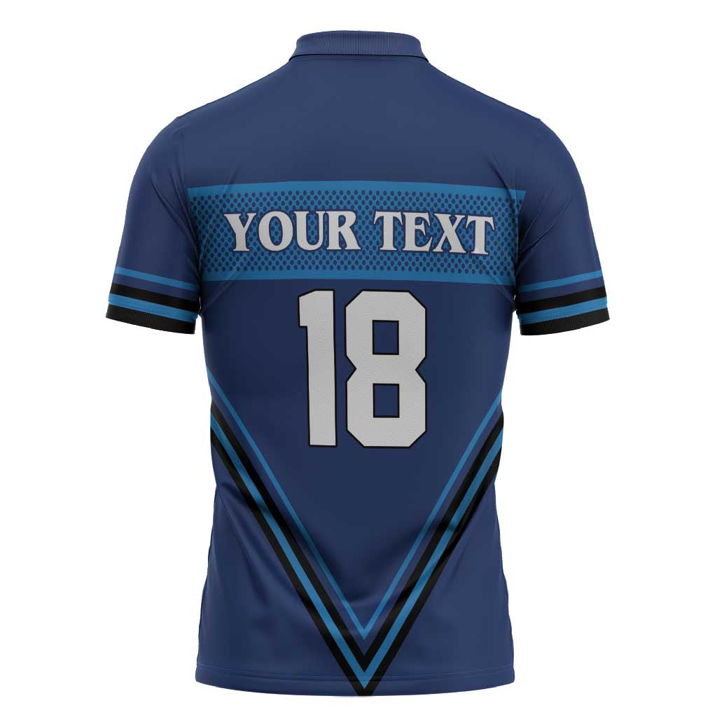 Finland Hockey Custom Zipper Polo Shirt Suomi Lion Ice Pride 2026 Blue Version