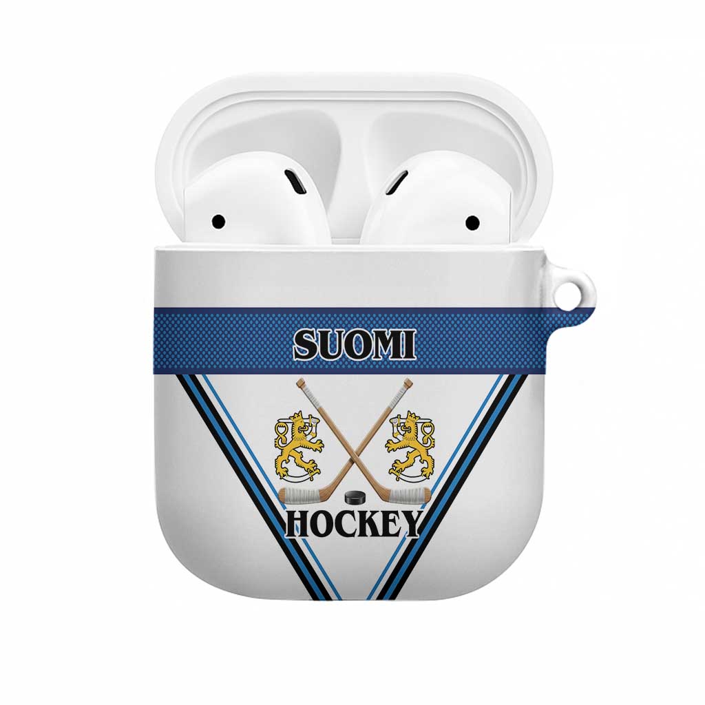 Finland Hockey AirPods Case Suomi Lion Ice Pride 2026 White Version