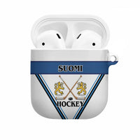 Finland Hockey AirPods Case Suomi Lion Ice Pride 2026 White Version