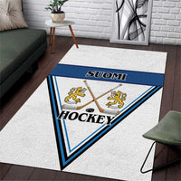 Finland Hockey Area Rug Suomi Lion Ice Pride 2026 White Version