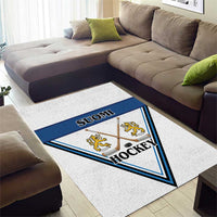 Finland Hockey Area Rug Suomi Lion Ice Pride 2026 White Version