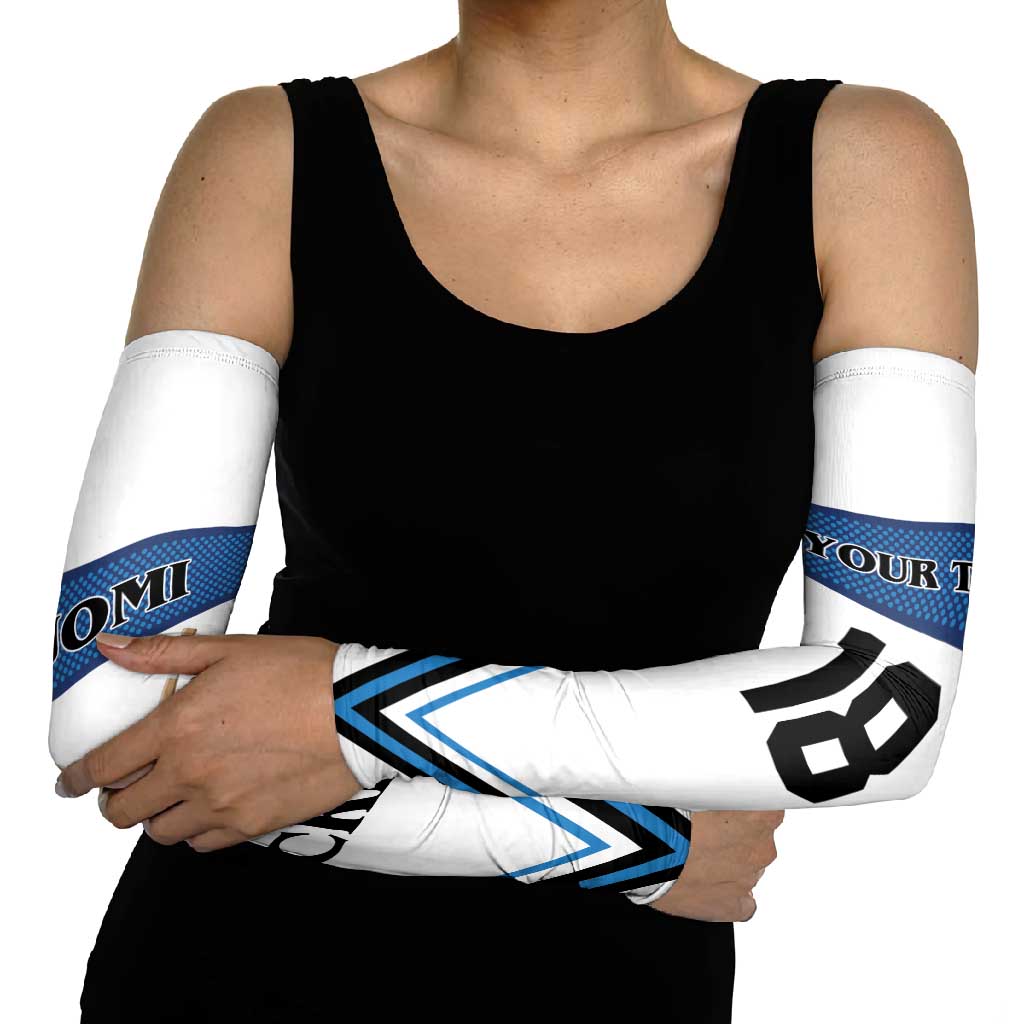 Finland Hockey Custom Arm Sleeves Suomi Lion Ice Pride 2026 White Version