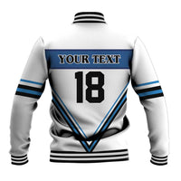 Finland Hockey Custom Baseball Jacket Suomi Lion Ice Pride 2026 White Version