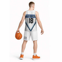 Finland Hockey Custom Basketball Jersey Suomi Lion Ice Pride 2026 White Version