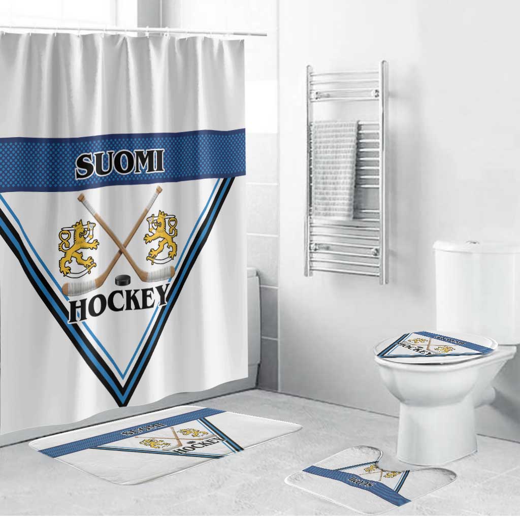 Finland Hockey Bathroom Set Suomi Lion Ice Pride 2026 White Version
