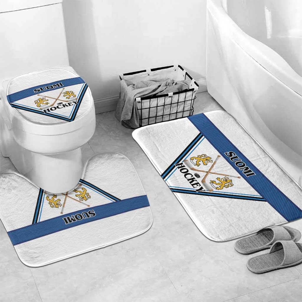 Finland Hockey Bathroom Set Suomi Lion Ice Pride 2026 White Version