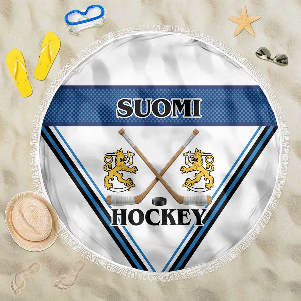 Finland Hockey Beach Blanket Suomi Lion Ice Pride 2026 White Version