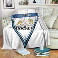 Finland Hockey Blanket Suomi Lion Ice Pride 2026 White Version