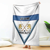 Finland Hockey Blanket Suomi Lion Ice Pride 2026 White Version