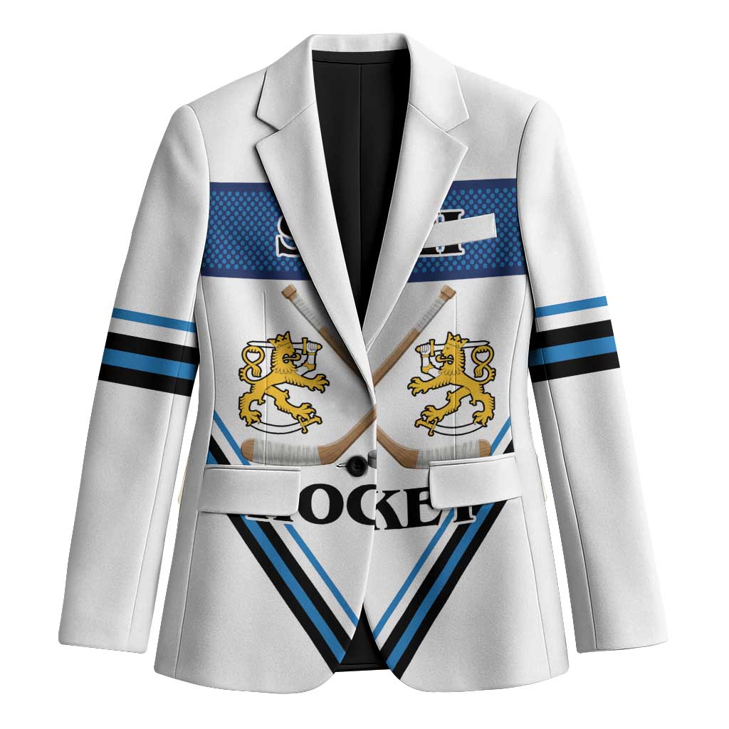 Finland Hockey Custom Blazer Suomi Lion Ice Pride 2026 White Version