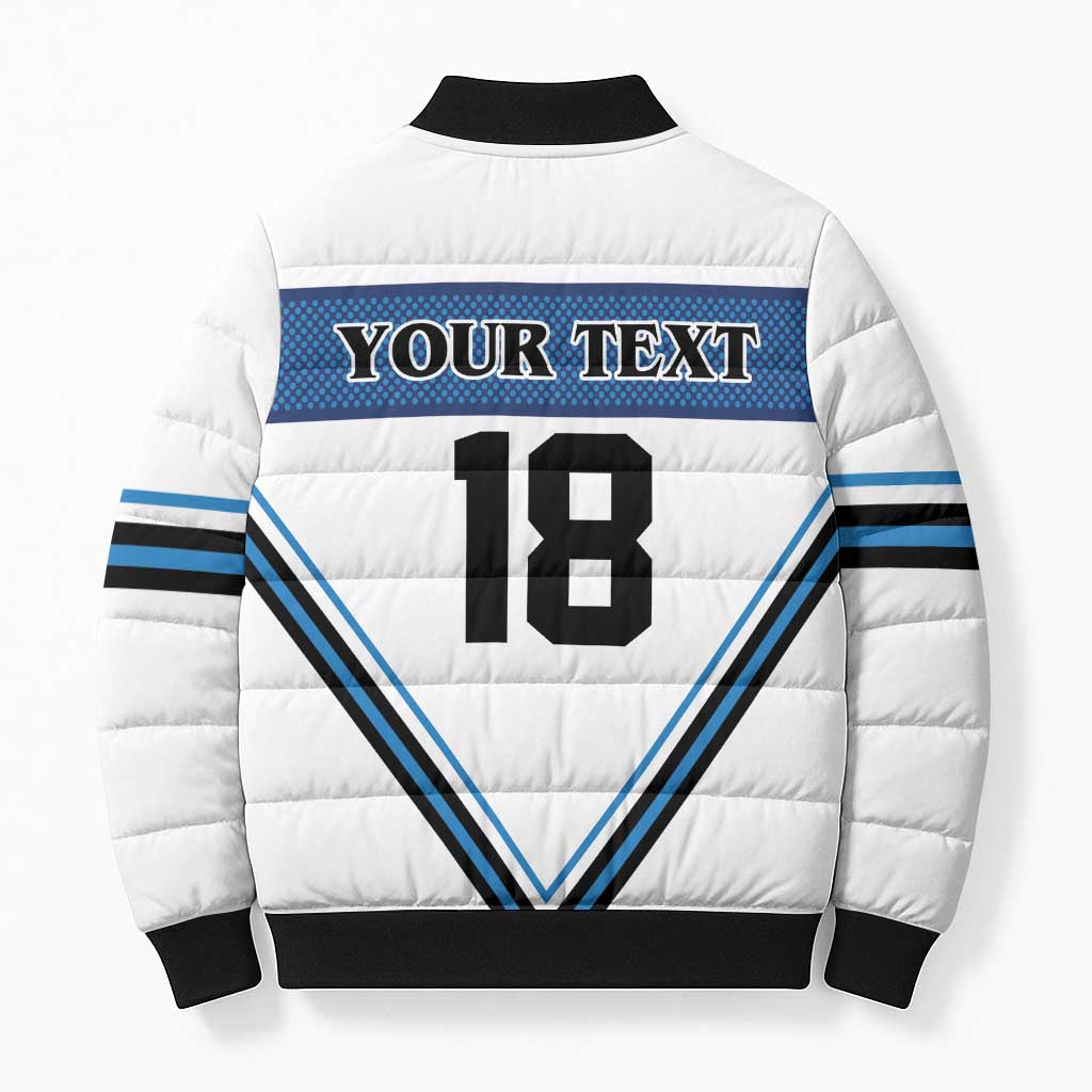 Finland Hockey Custom Bomber Puffer Jacket Suomi Lion Ice Pride 2026 White Version