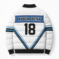 Finland Hockey Custom Bomber Puffer Jacket Suomi Lion Ice Pride 2026 White Version