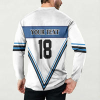 Finland Hockey Custom Button Sweatshirt Suomi Lion Ice Pride 2026 White Version