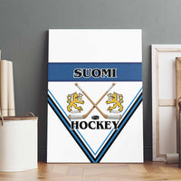 Finland Hockey Canvas Wall Art Suomi Lion Ice Pride 2026 White Version