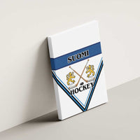 Finland Hockey Canvas Wall Art Suomi Lion Ice Pride 2026 White Version