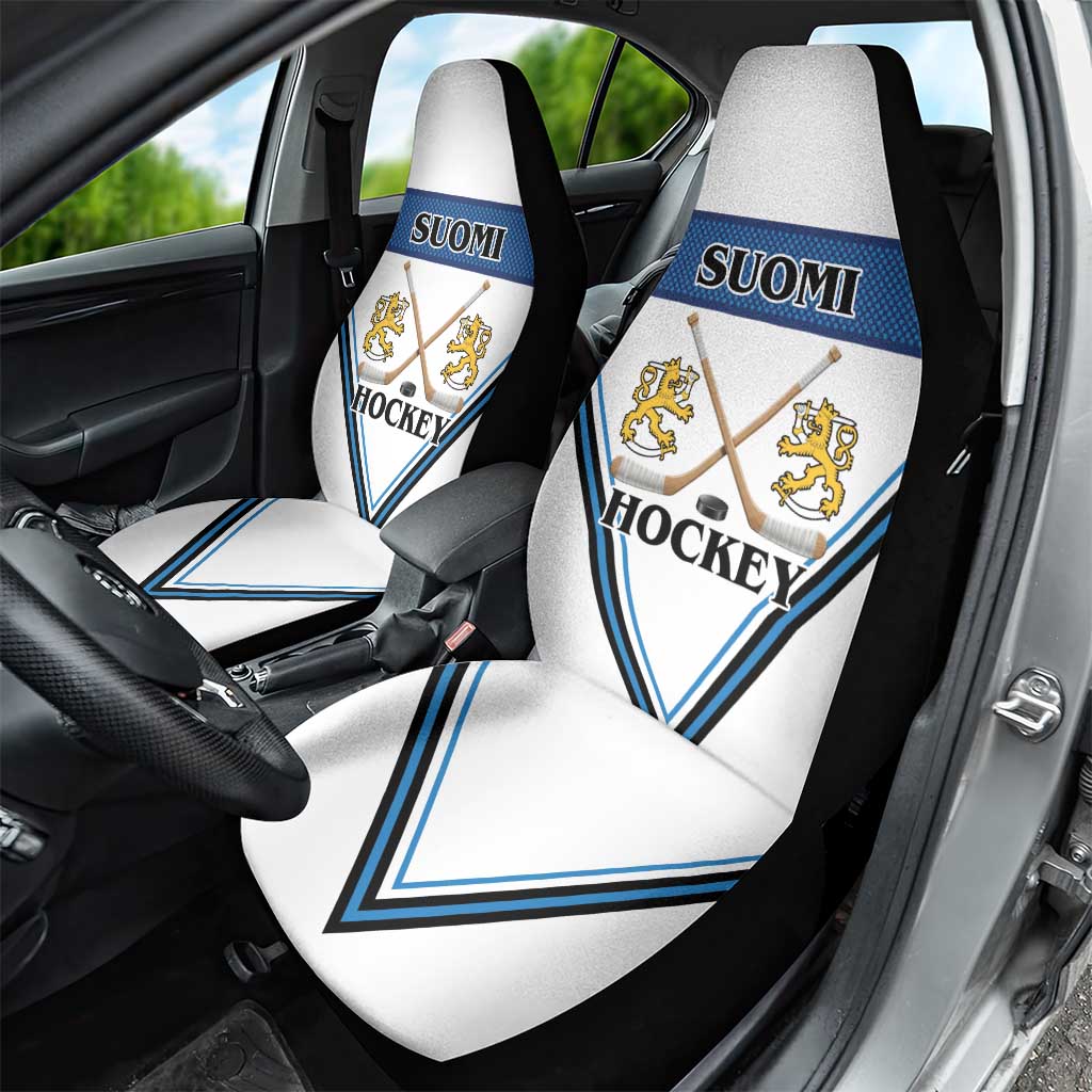Finland Hockey Car Seat Cover Suomi Lion Ice Pride 2026 White Version