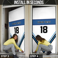 Finland Hockey Custom Door Cover Suomi Lion Ice Pride 2026 White Version