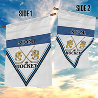 Finland Hockey Garden Flag Suomi Lion Ice Pride 2026 White Version
