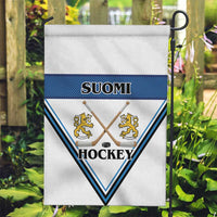 Finland Hockey Garden Flag Suomi Lion Ice Pride 2026 White Version
