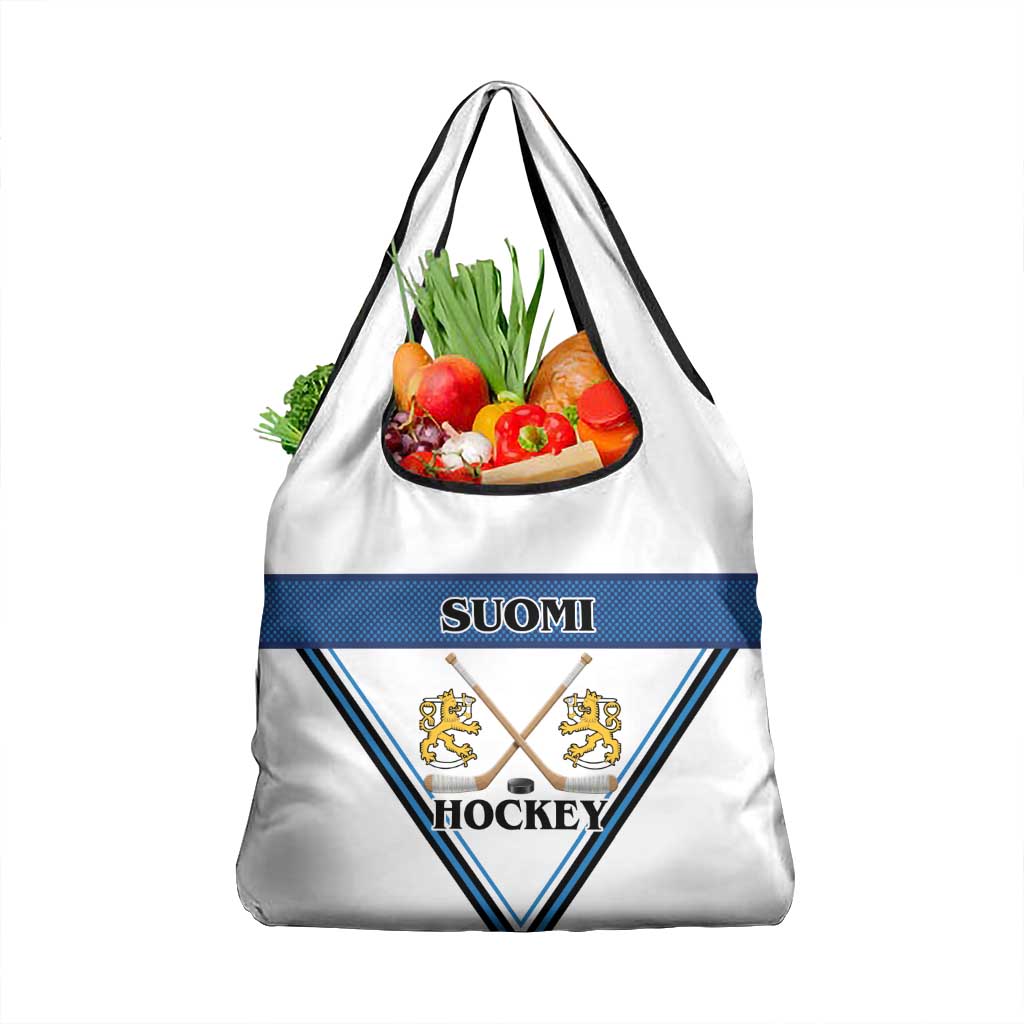 Finland Hockey Grocery Bag Suomi Lion Ice Pride 2026 White Version